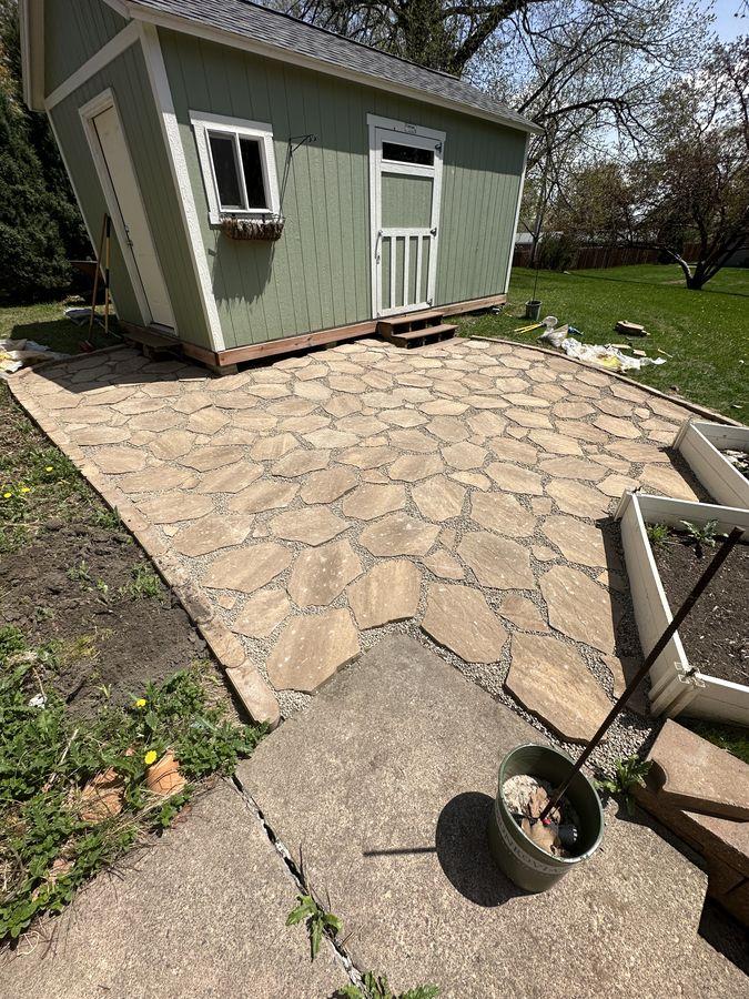 New Flagstone Patio