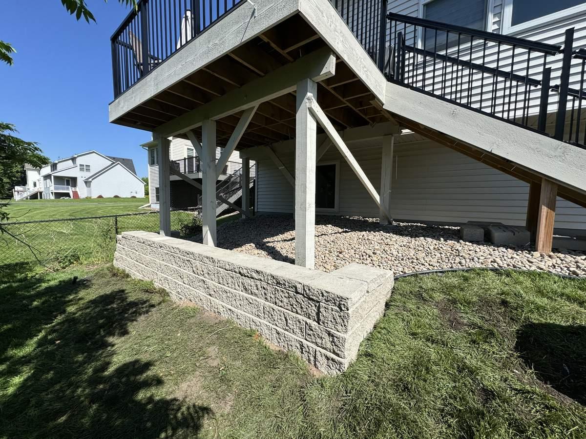Retaining Wall & Deck Support