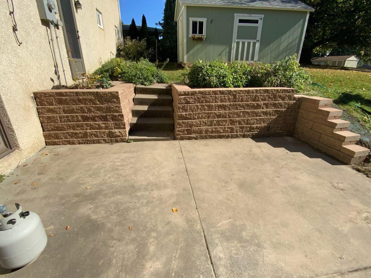 Tiered Block Walls & Steps