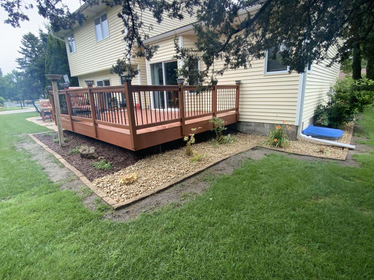 Deck & Garden Bed