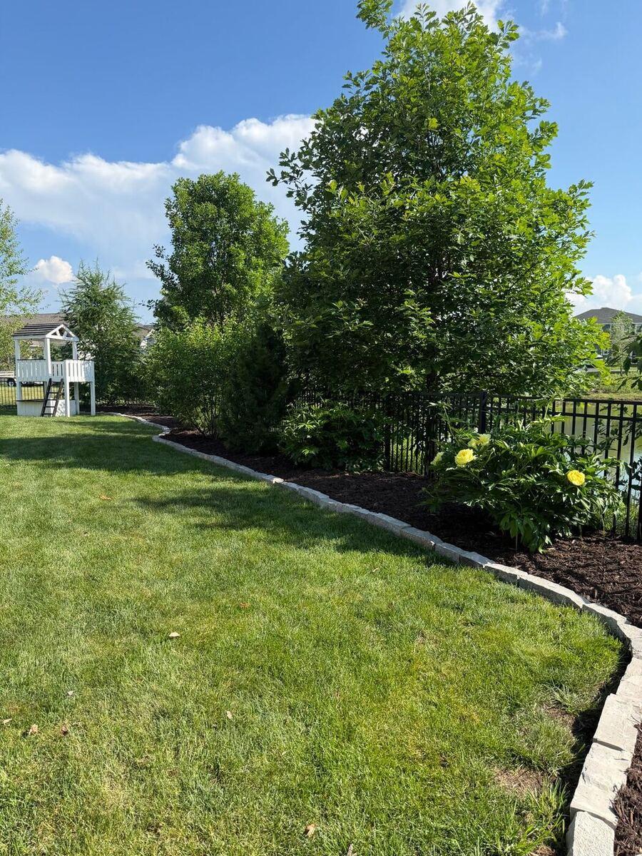 Edged Mulch Bed