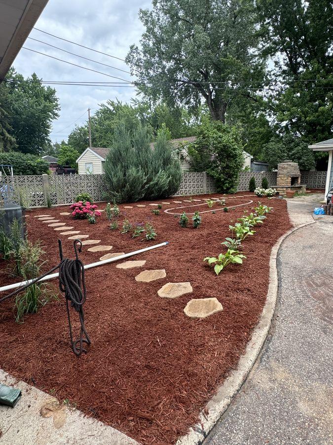 Fresh Mulch Beds